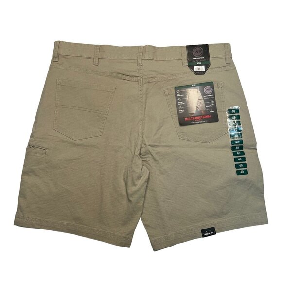 WeatherProof Shorts NWT Men’s Size 40W Multifunctional Ripstop Utility Khaki - Picture 2 of 8